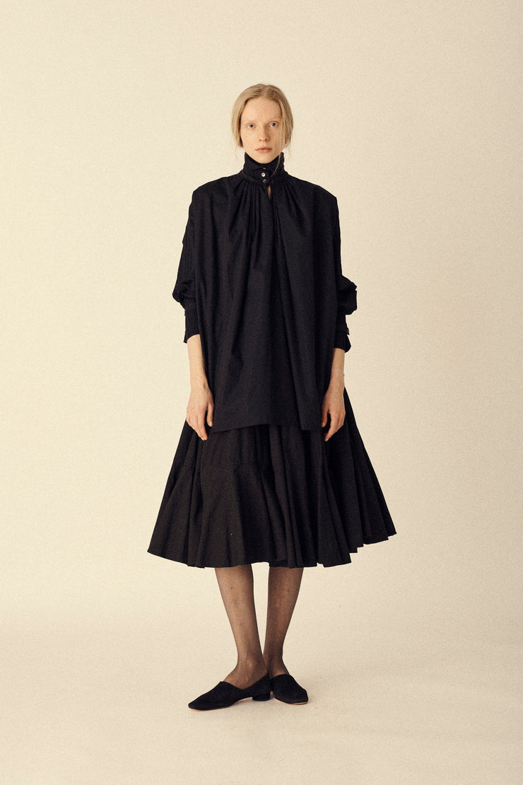 Mugler Black Cotton Skirt - Desert Vintage
