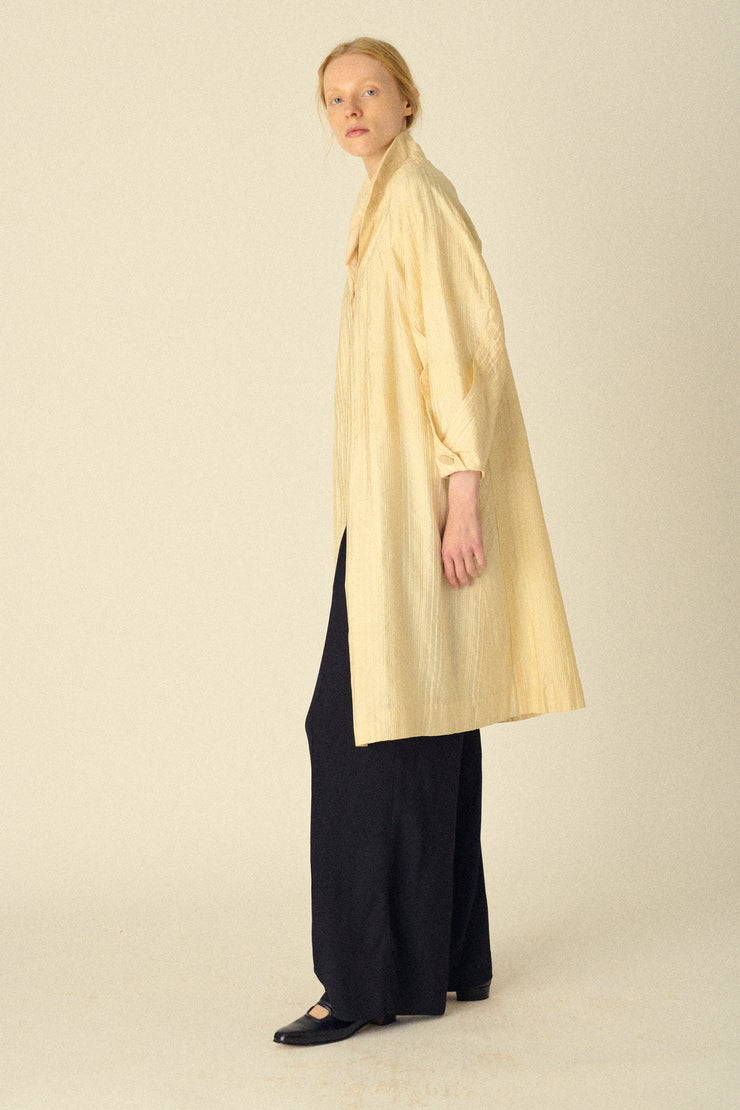 1940s Ivory Silk Coat - Desert Vintage