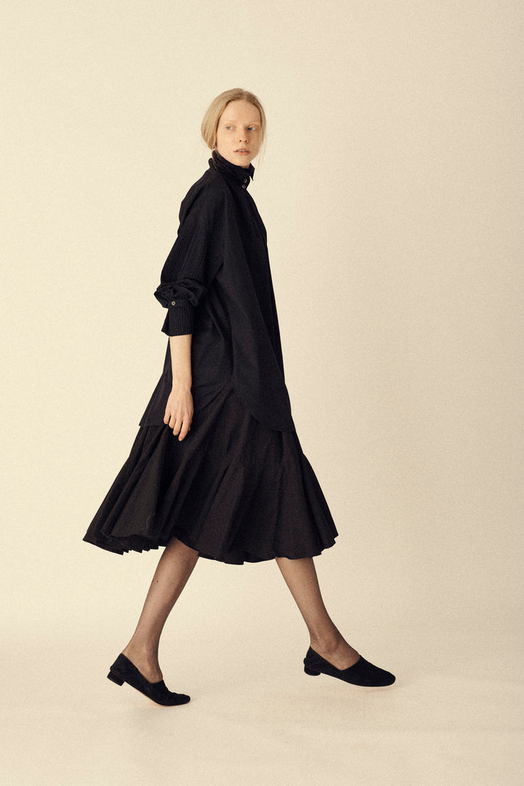 Mugler Black Cotton Skirt - Desert Vintage