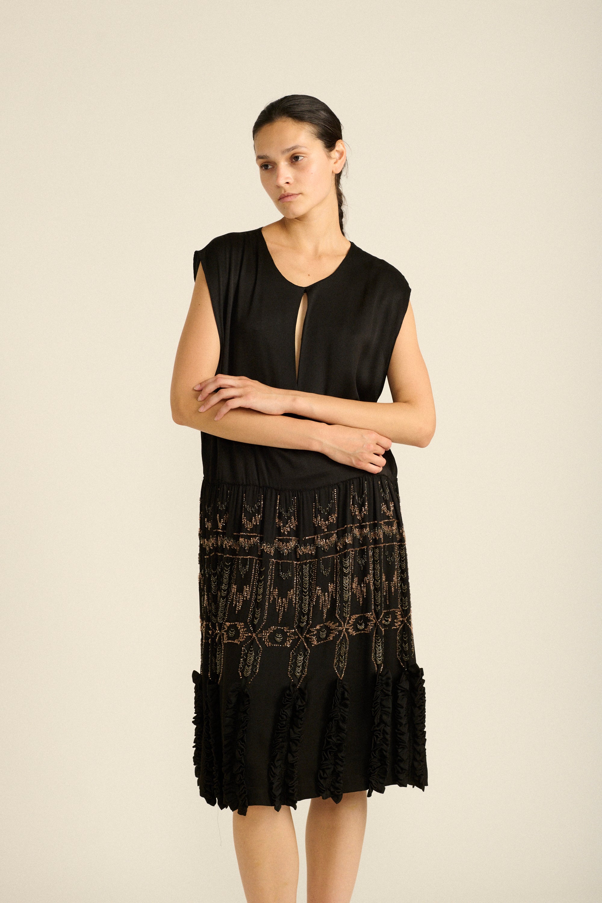 Antique Beaded Dress - Desert Vintage