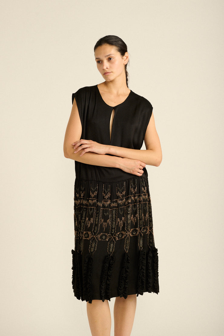 Antique Beaded Dress - Desert Vintage