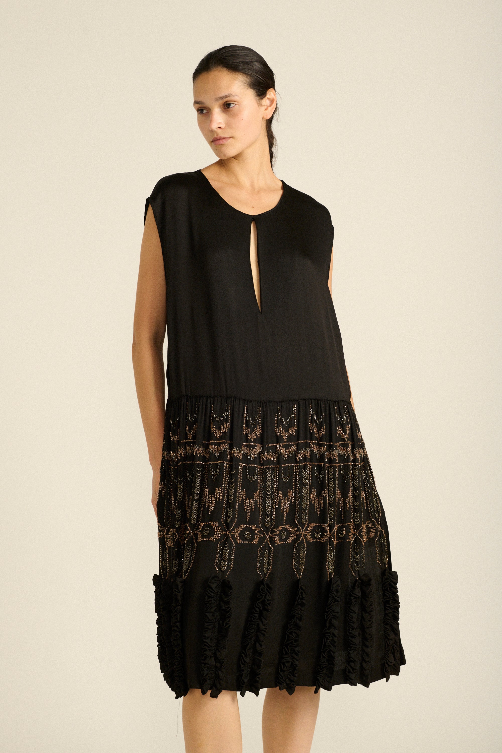 Antique Beaded Dress - Desert Vintage