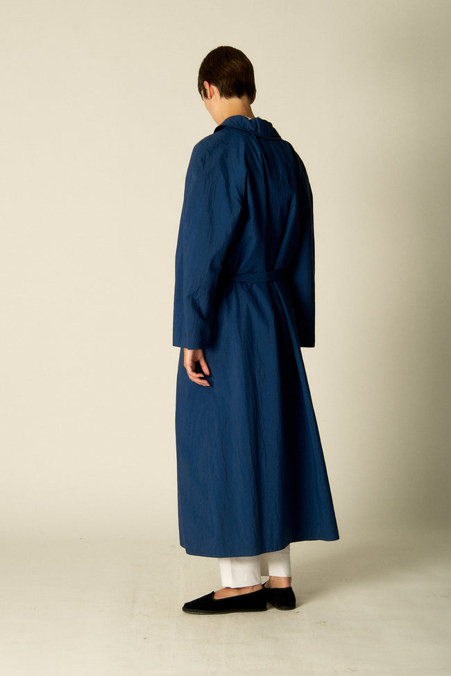 1990s Jil Sander Royal Blue Trench - Desert Vintage