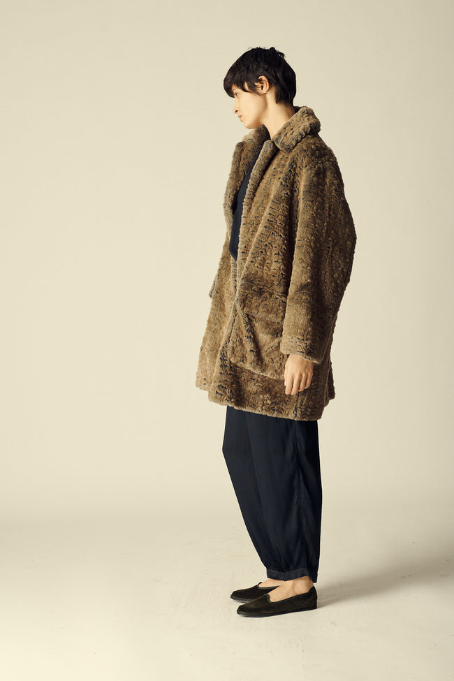 Katharine Hamnett Plush Coat - Desert Vintage