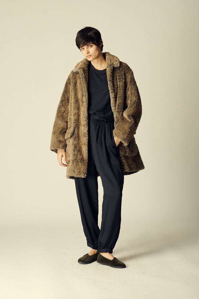 Katharine Hamnett Plush Coat - Desert Vintage