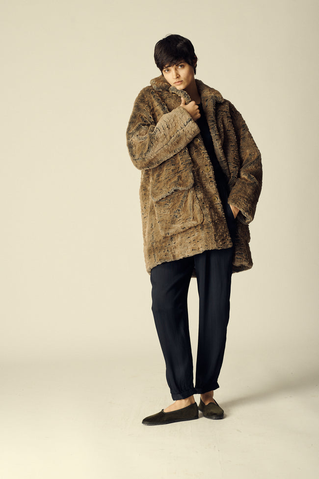 Katharine Hamnett Plush Coat - Desert Vintage