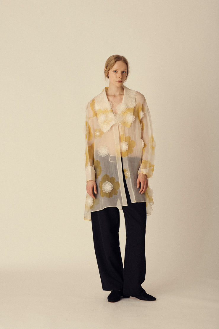 Gianfranco Ferré Silk Flower Tunic - Desert Vintage