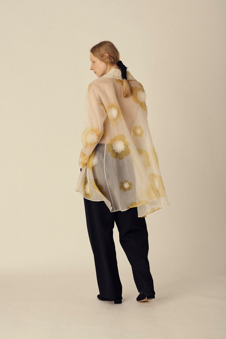 Gianfranco Ferré Silk Flower Tunic - Desert Vintage
