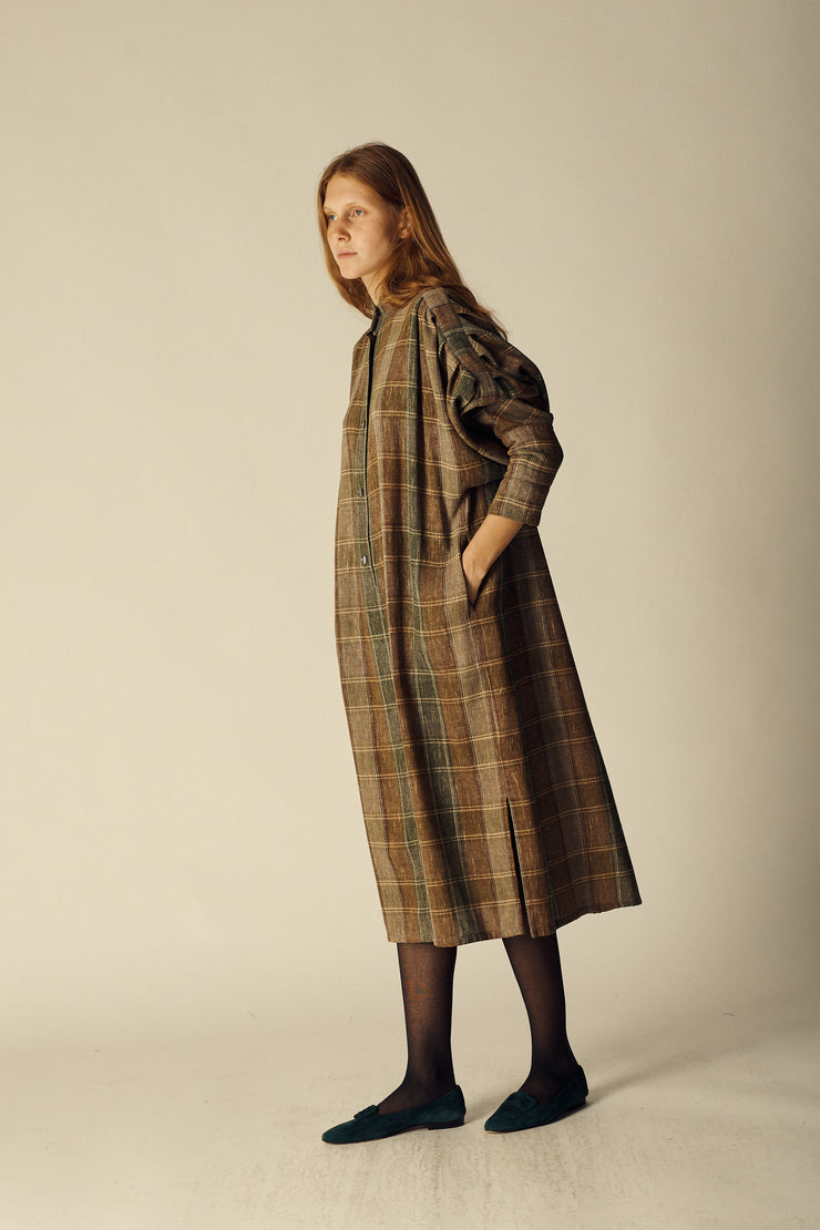 1970s Issey Miyake Plaid Dress - Desert Vintage