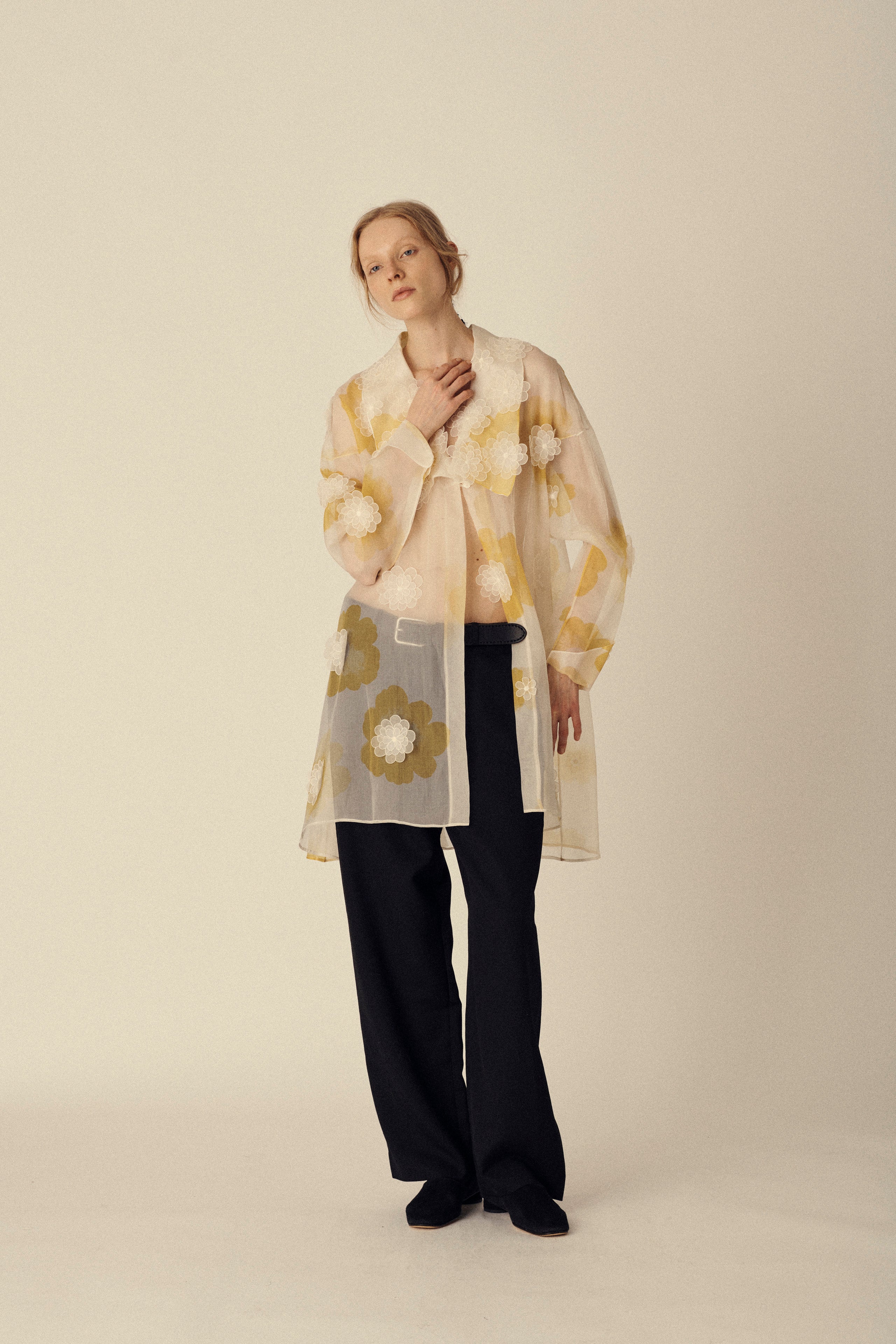 Gianfranco Ferré Silk Flower Tunic - Desert Vintage