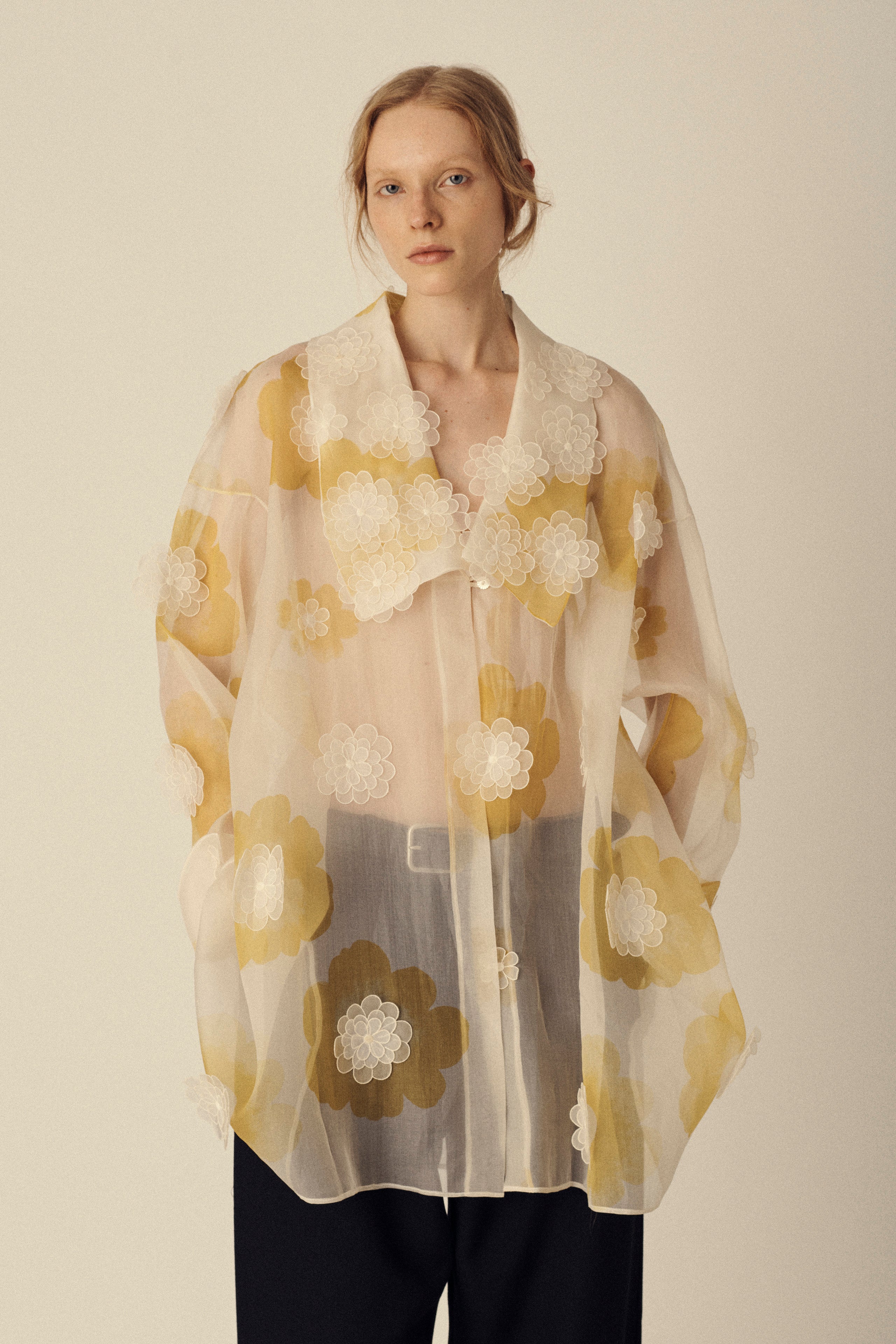 Gianfranco Ferré Silk Flower Tunic - Desert Vintage