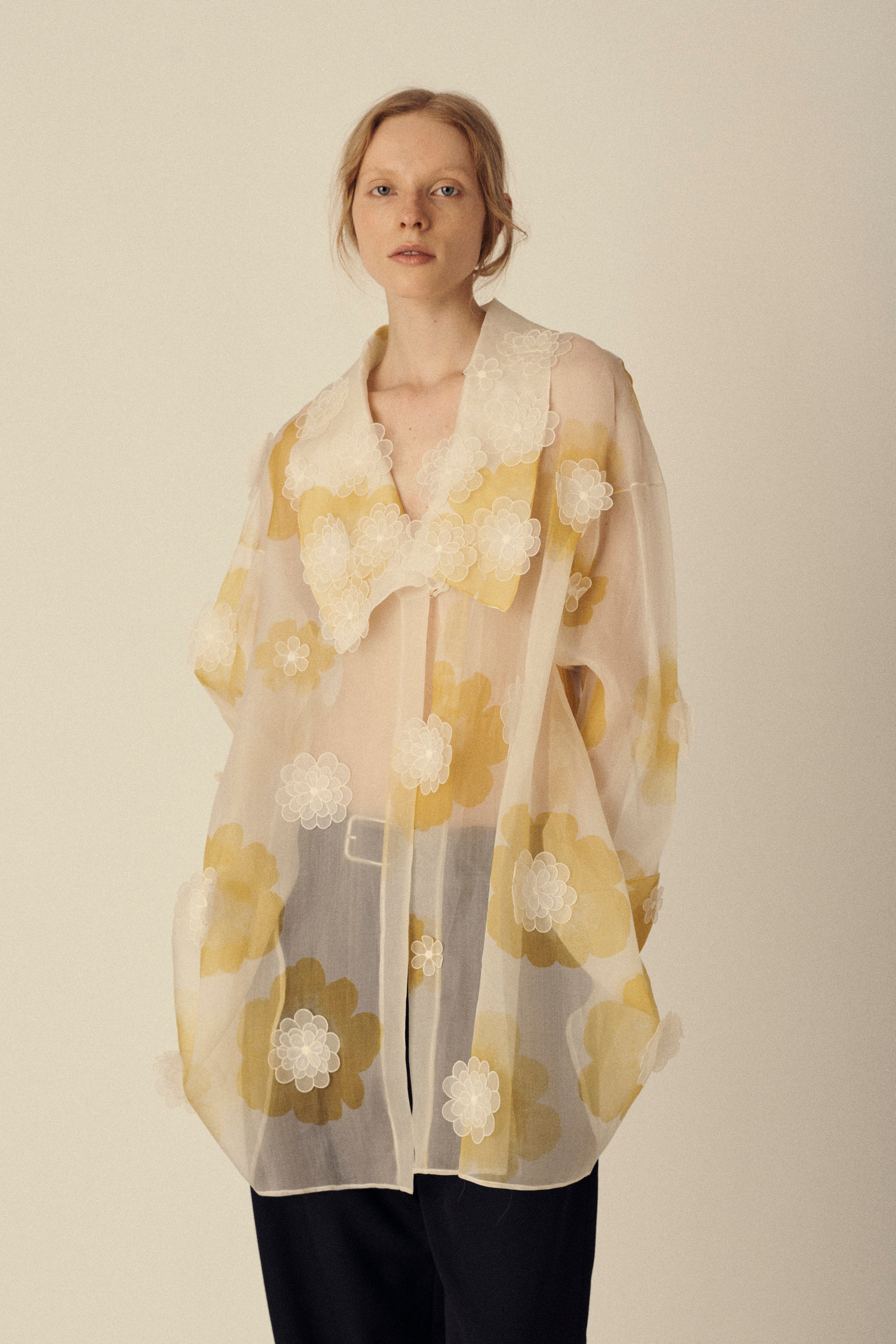 Gianfranco Ferré Silk Flower Tunic - Desert Vintage