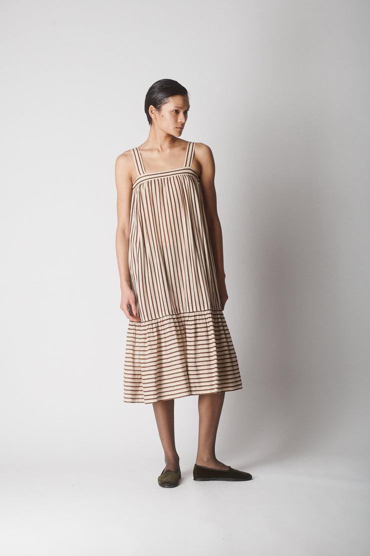 1970's YSL Striped Linen Dress - Desert Vintage