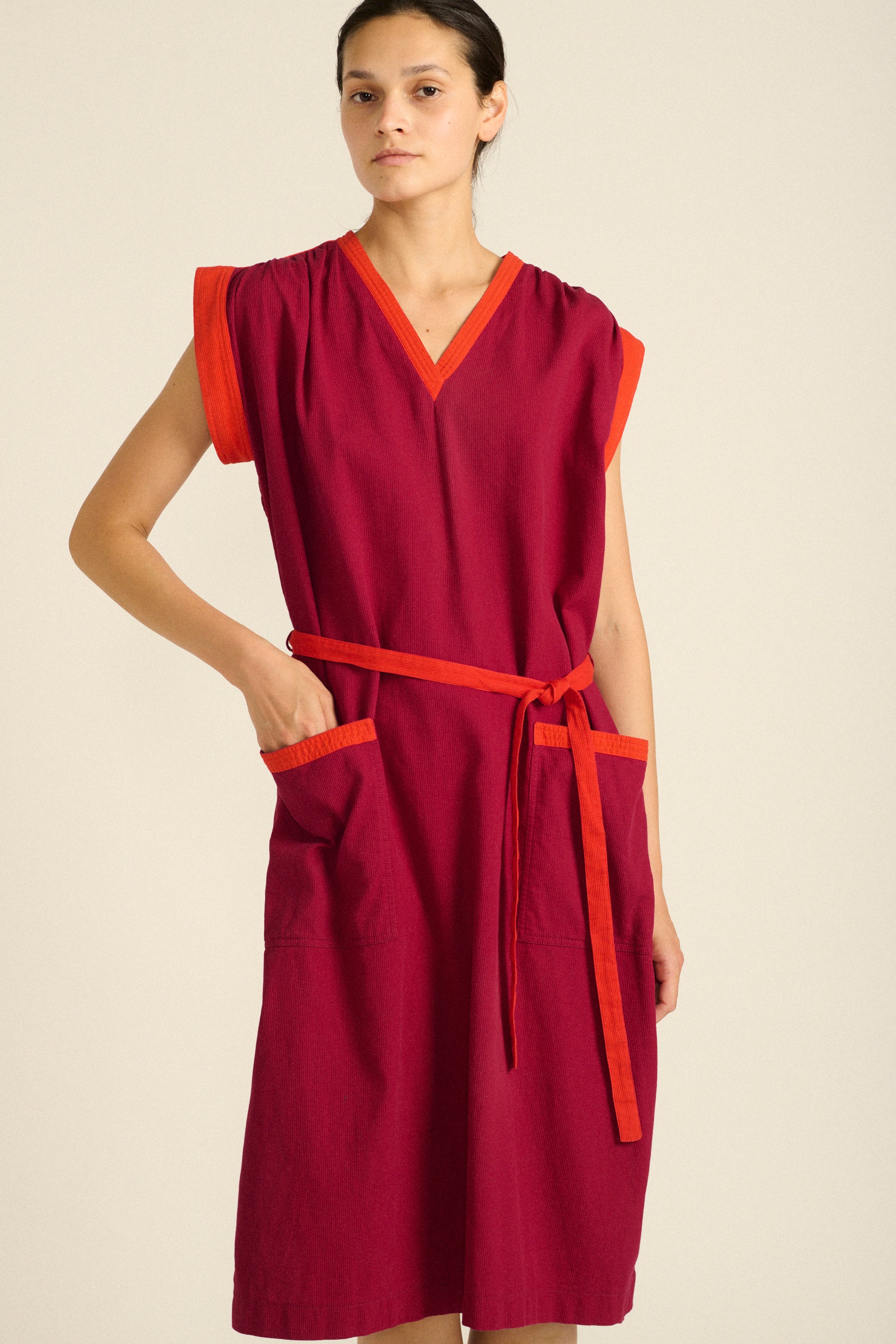 Ysl Orchid Corduroy Dress - Desert Vintage