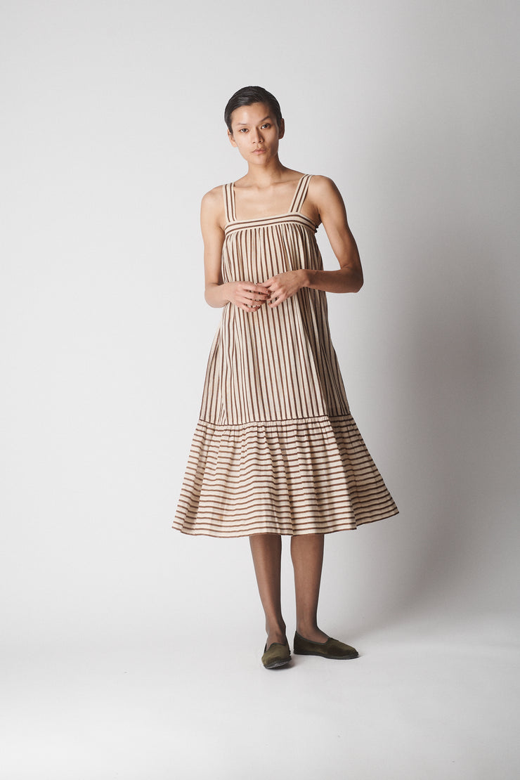 1970's YSL Striped Linen Dress - Desert Vintage