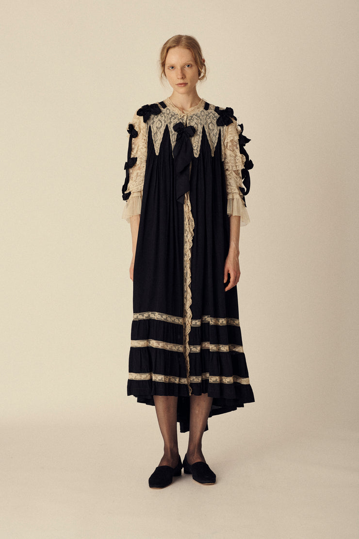 Antique Silk and Lace Dress - Desert Vintage
