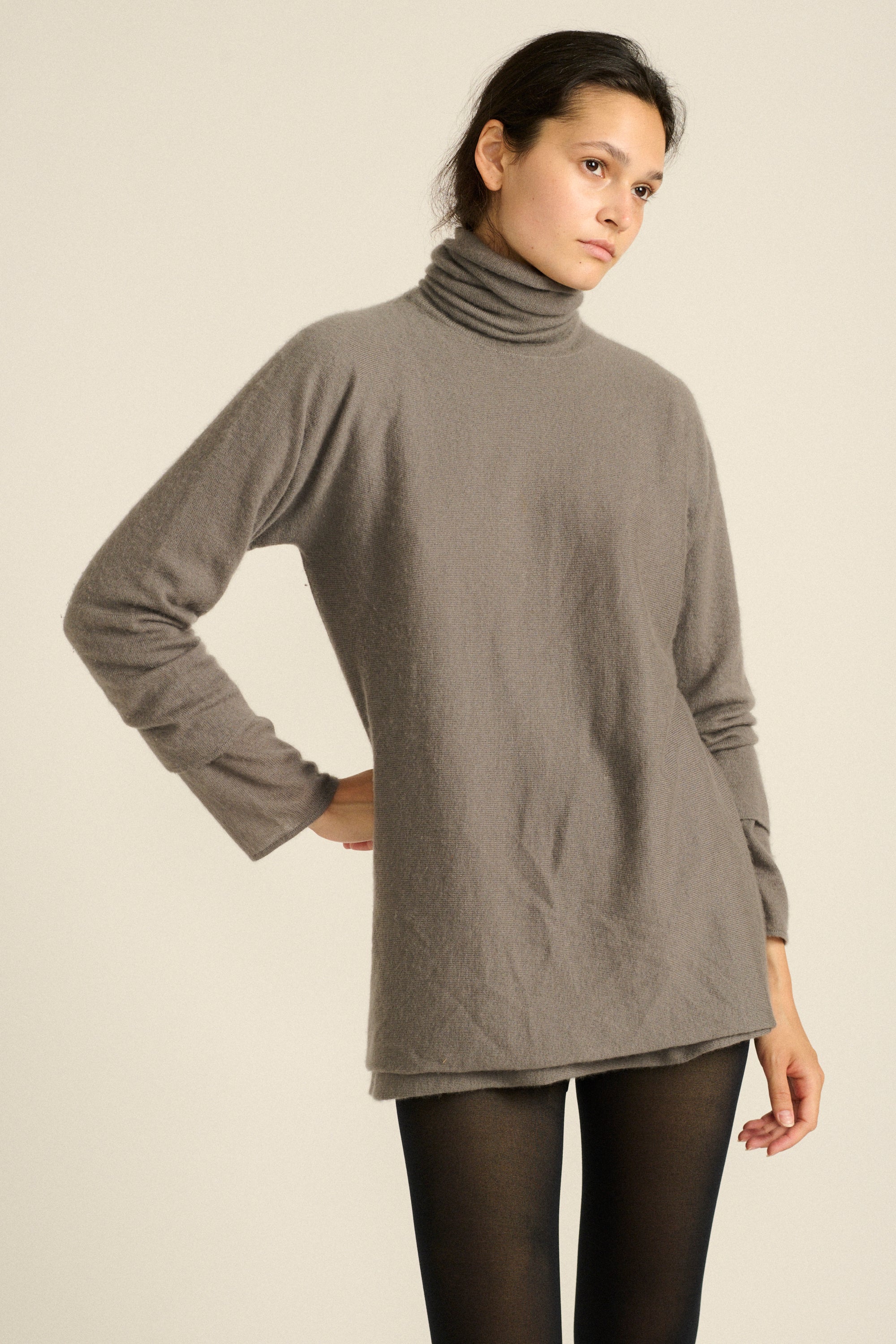 Hermès Layered Cashmere Turtleneck - Desert Vintage