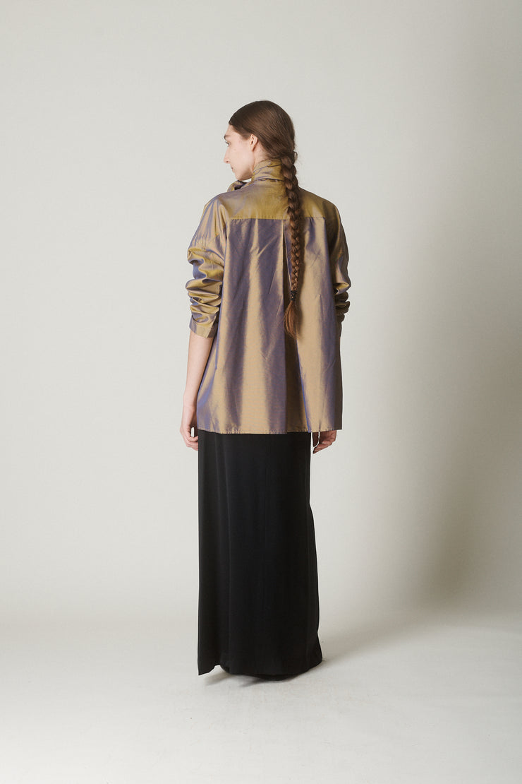 Romeo Gigli Iridescent Silk Blouse - Desert Vintage