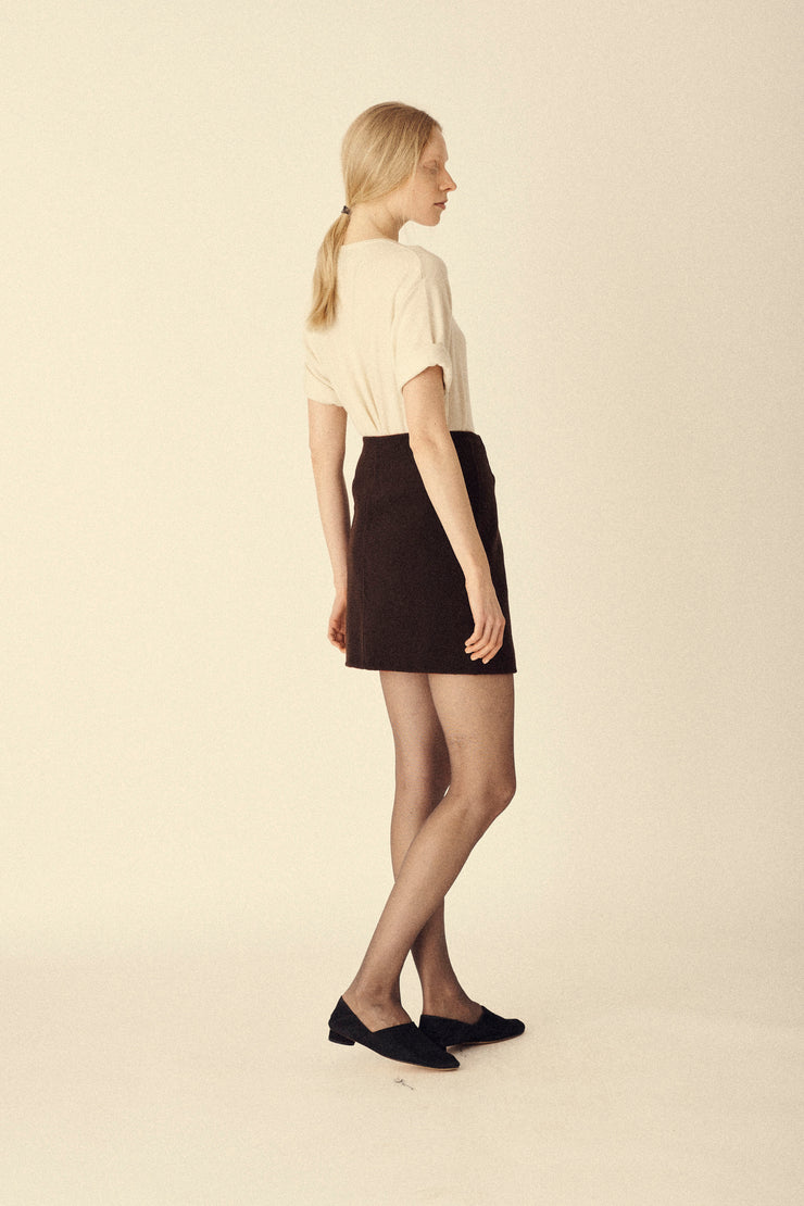 Yeohlee Chocolate Brown Skirt - Desert Vintage