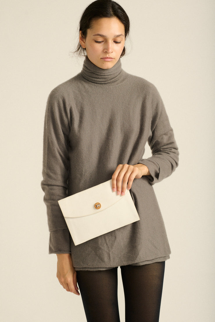 Hermès Rio Leather Clutch - Desert Vintage