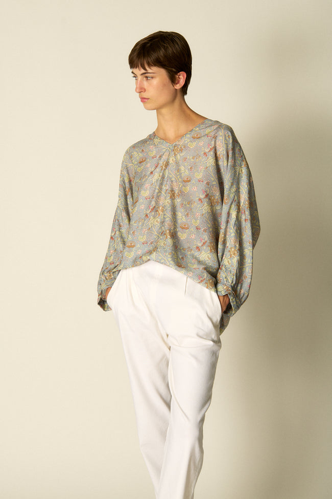 Giorgio Armani Silk Floral Print Blouse - Desert Vintage