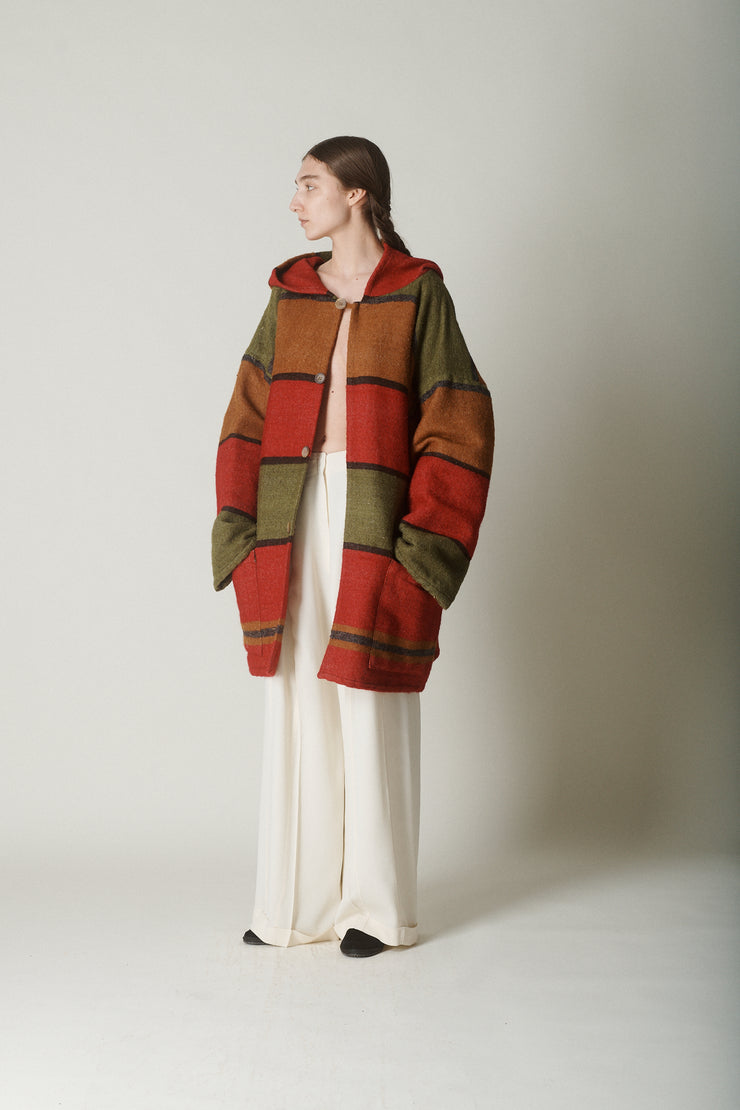 Romeo Gigli Hooded Wool Coat - Desert Vintage