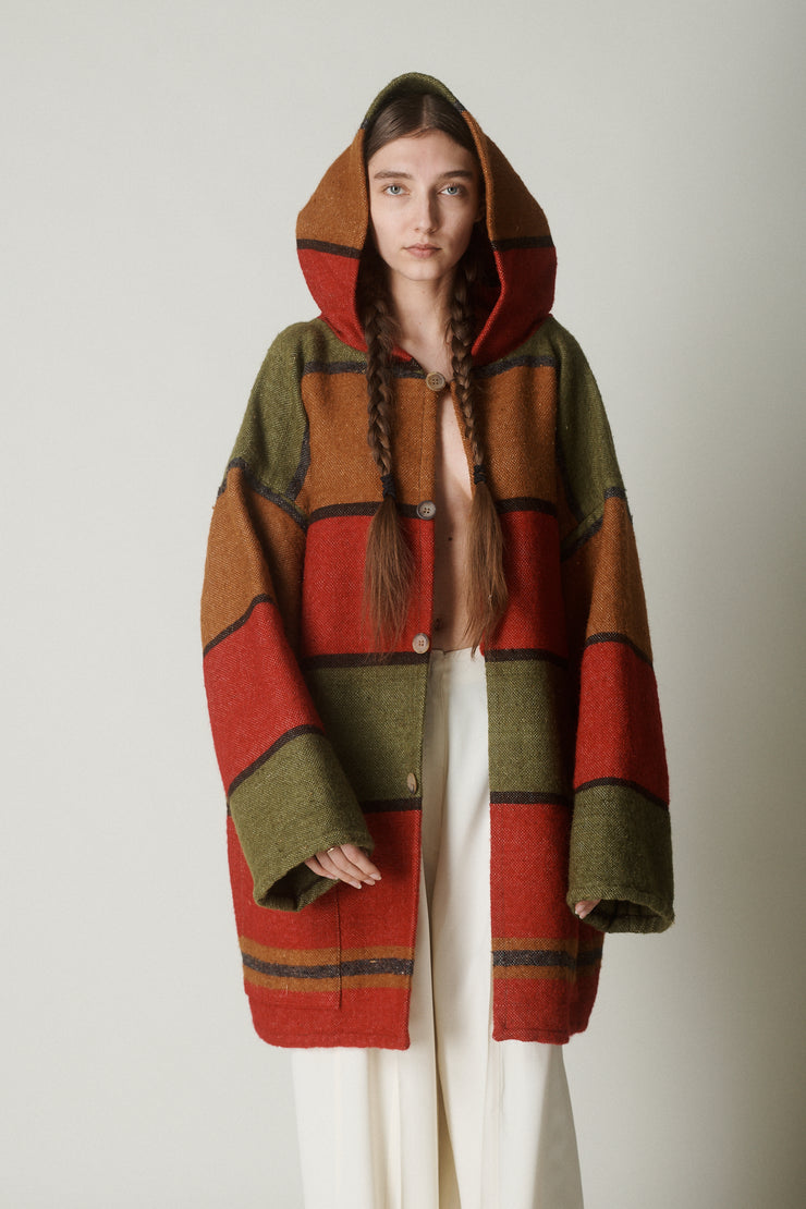 Romeo Gigli Hooded Wool Coat - Desert Vintage