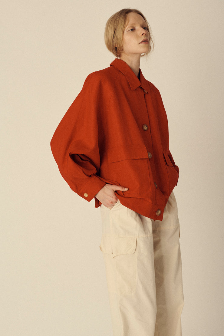 Hermès Tomato Red Coat - Desert Vintage