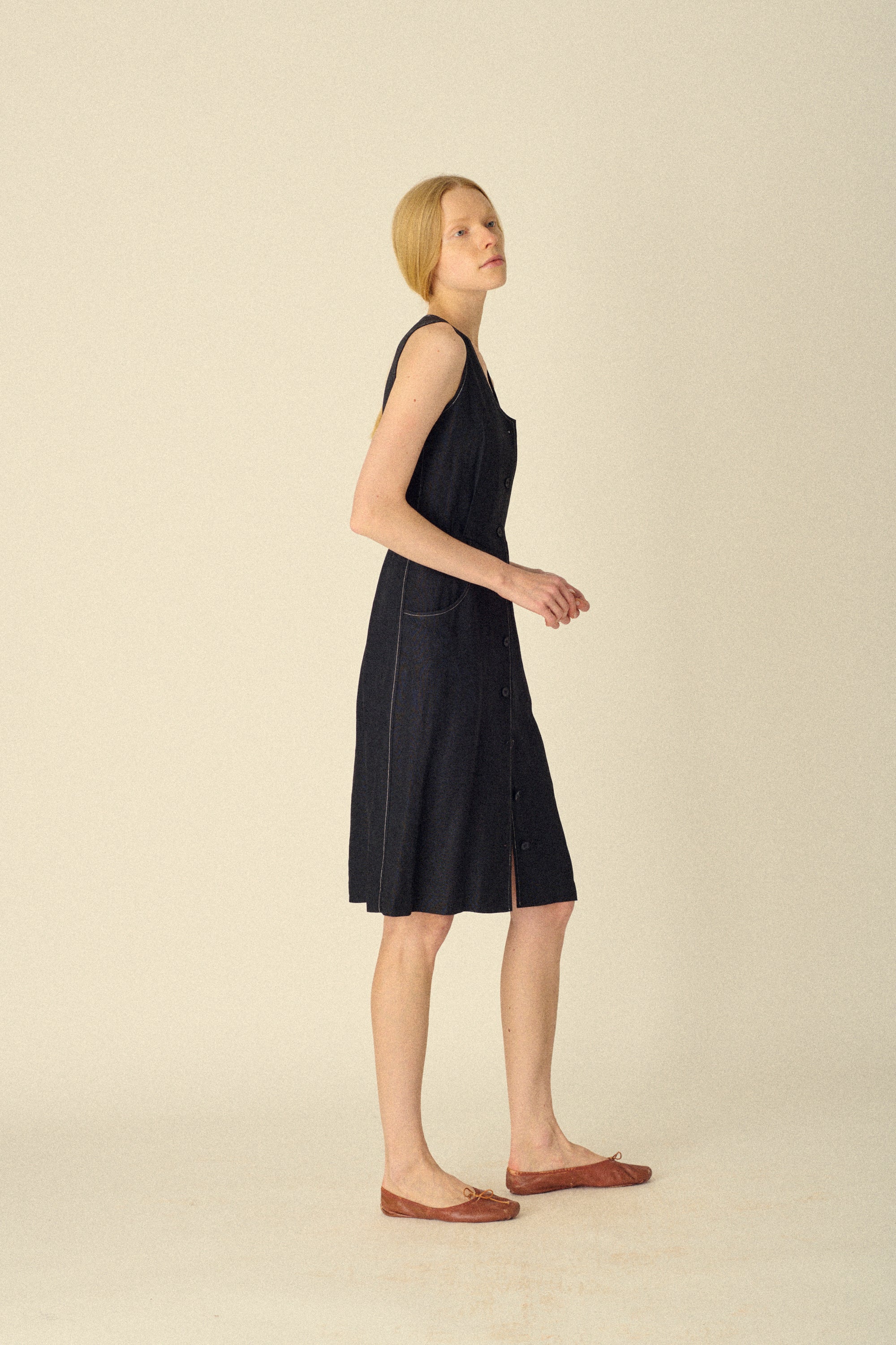 Ysl Black Linen Dress - Desert Vintage
