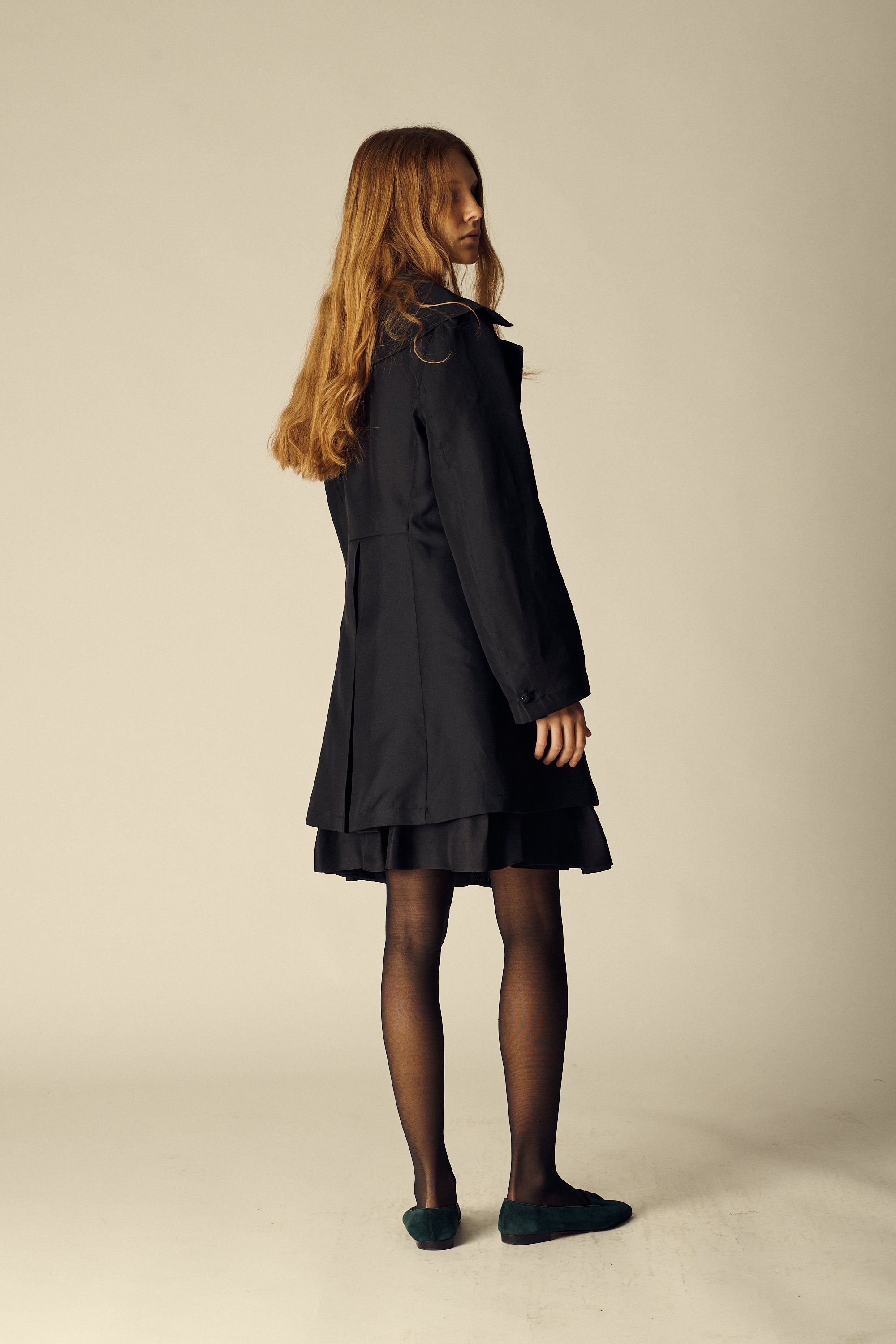 Claude Montana Black Organza Coat - Desert Vintage