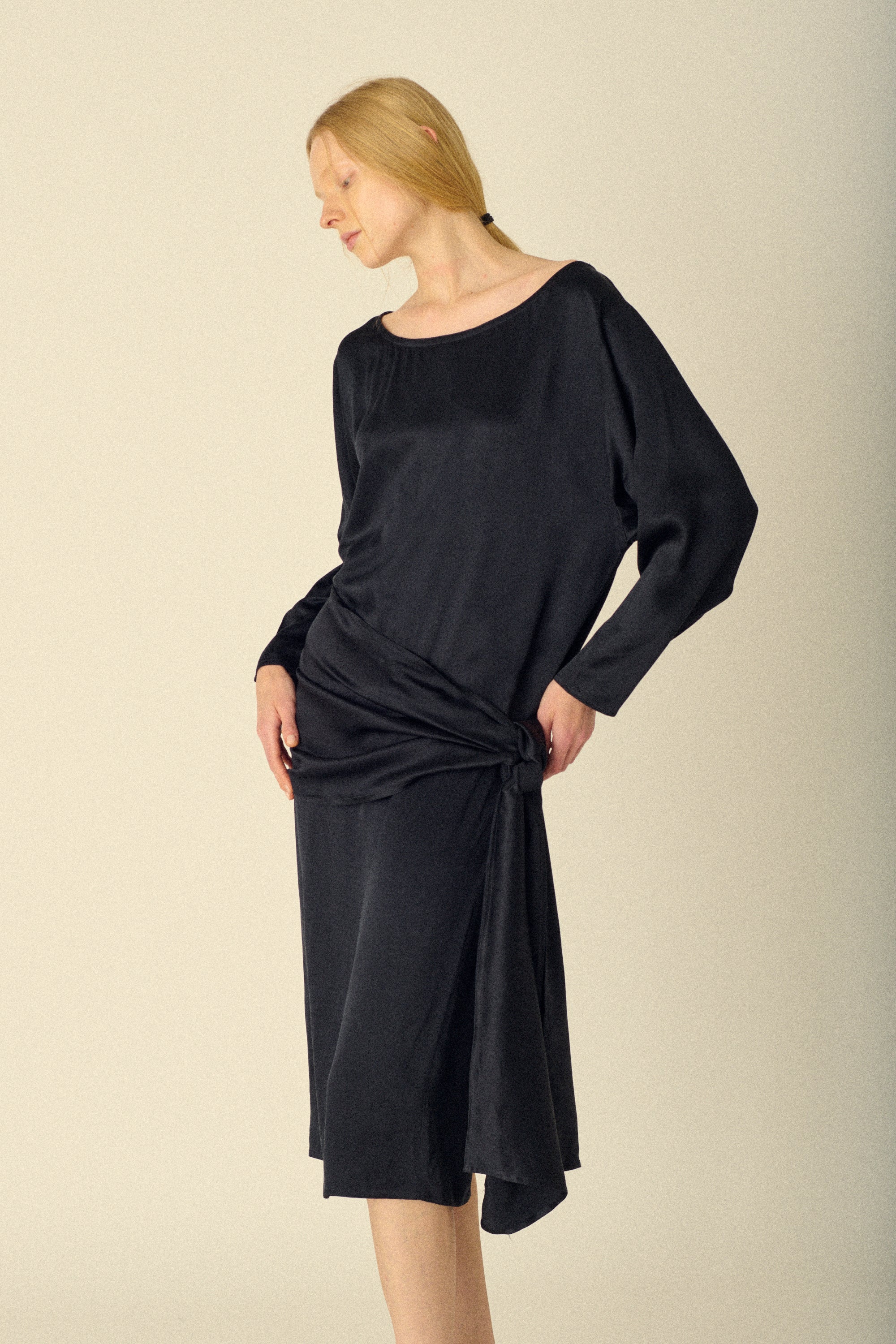 France Haneva Silk Dress - Desert Vintage