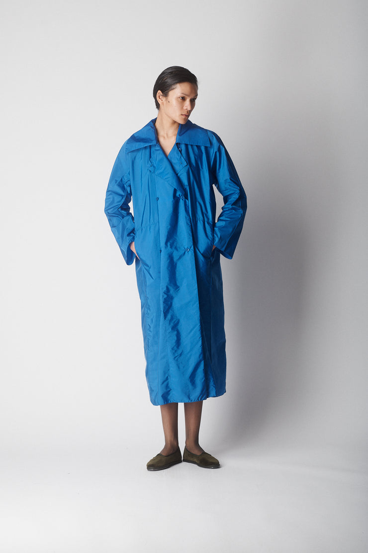 Shamsk Blue Trench - Desert Vintage