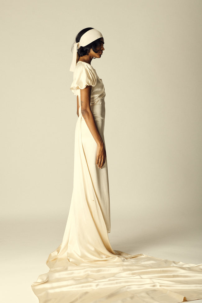 1930s Ivory Evening Gown 1930s Ivory Evening Gown