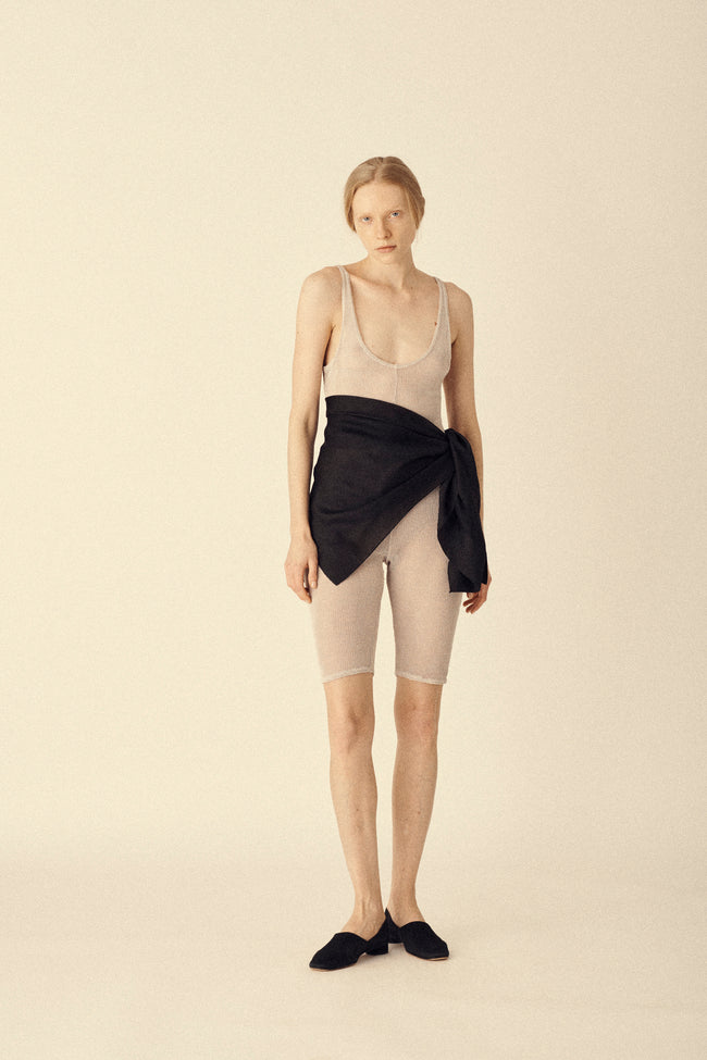 Soft Grey Knit Bodysuit - Desert Vintage