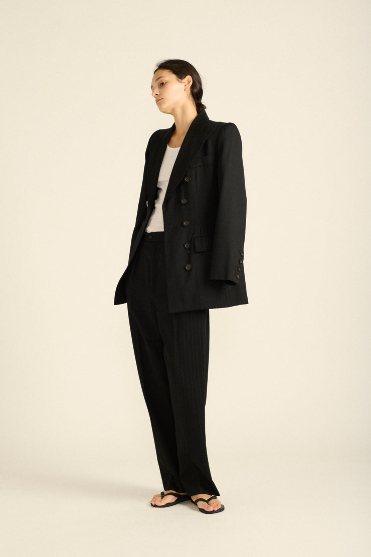 Ysl Pinstripe Suit - Desert Vintage