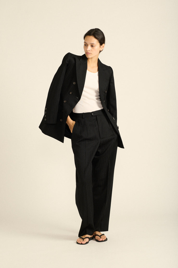 Ysl Pinstripe Suit - Desert Vintage
