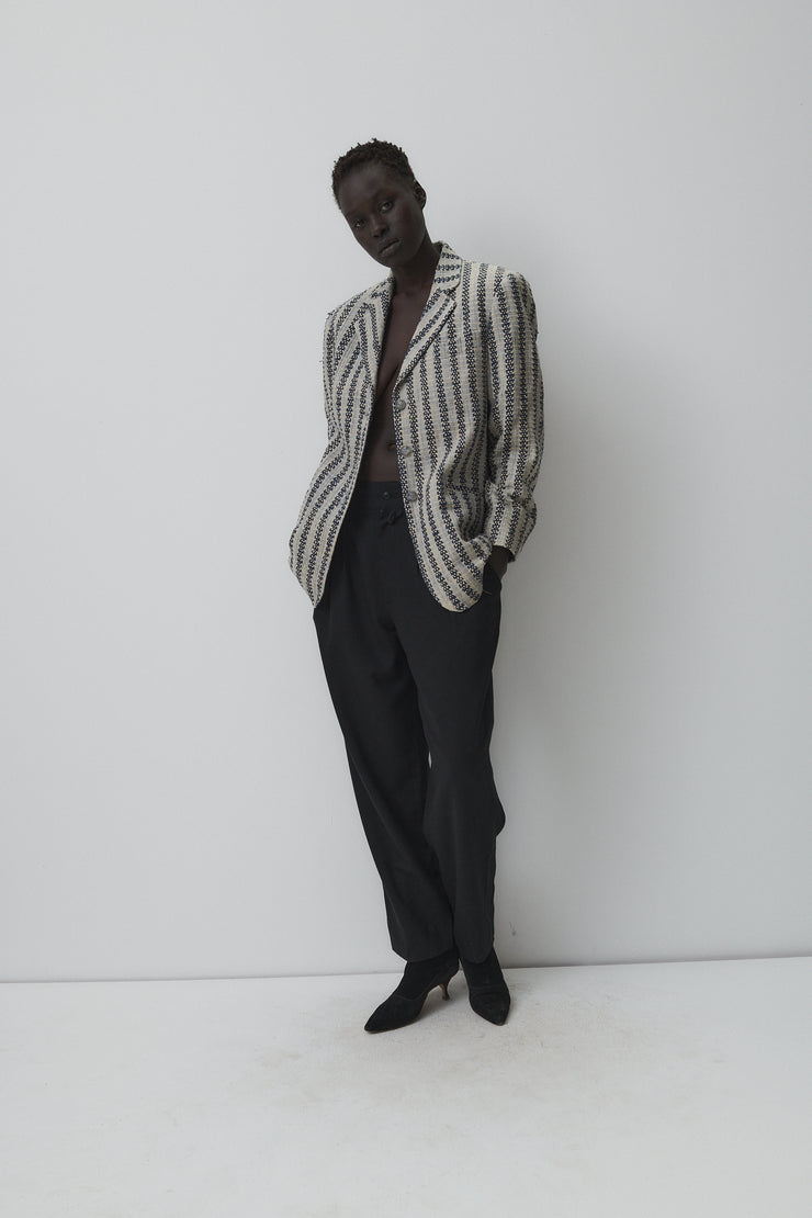 Hand Woven Silk Blazer - Desert Vintage