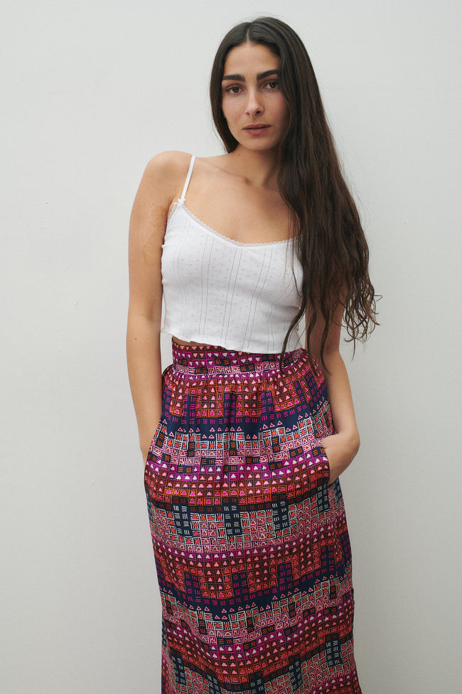 Givenchy Silk Printed Skirt - Desert Vintage