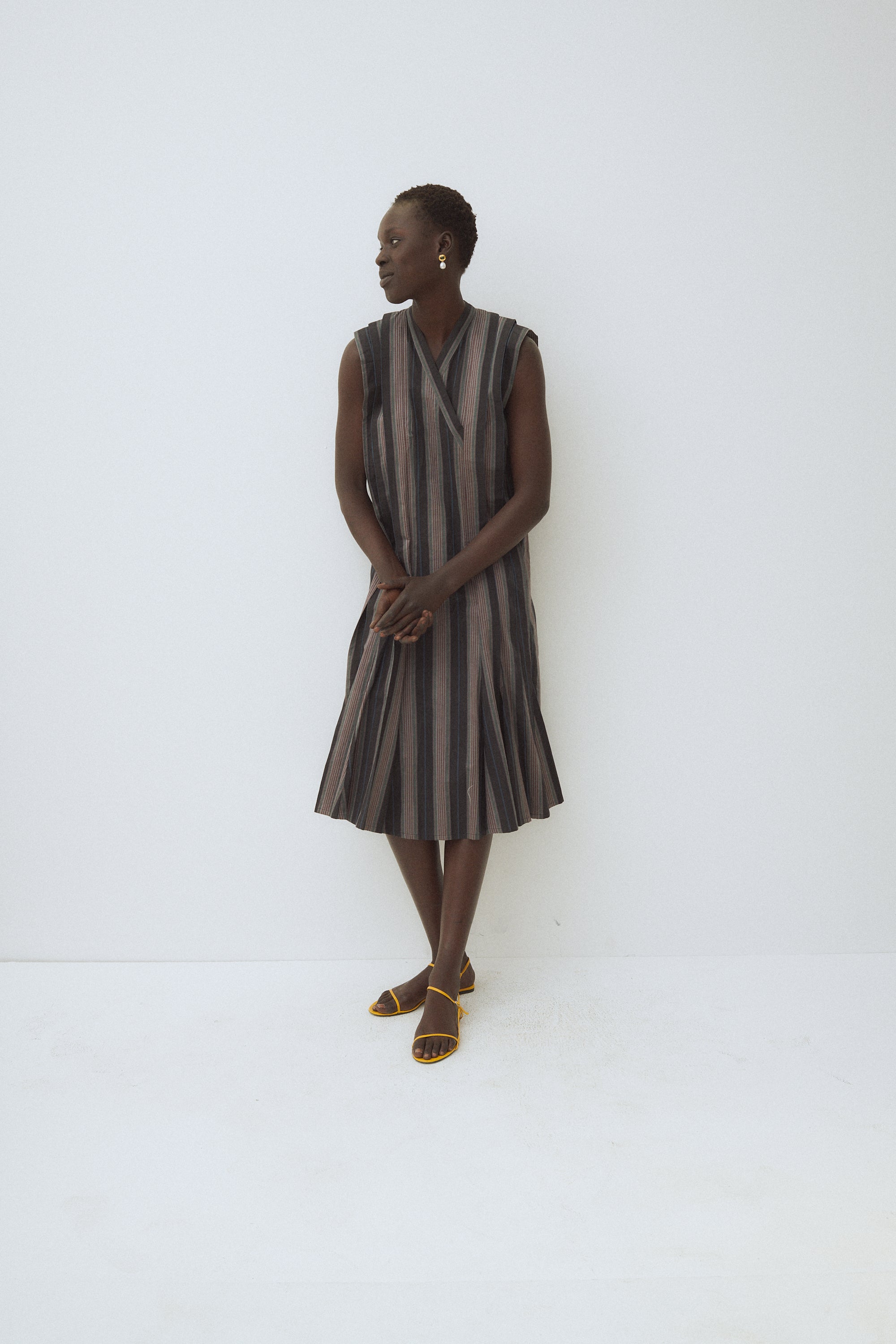 *Kenzo Cotton Stripe Dress - Desert Vintage