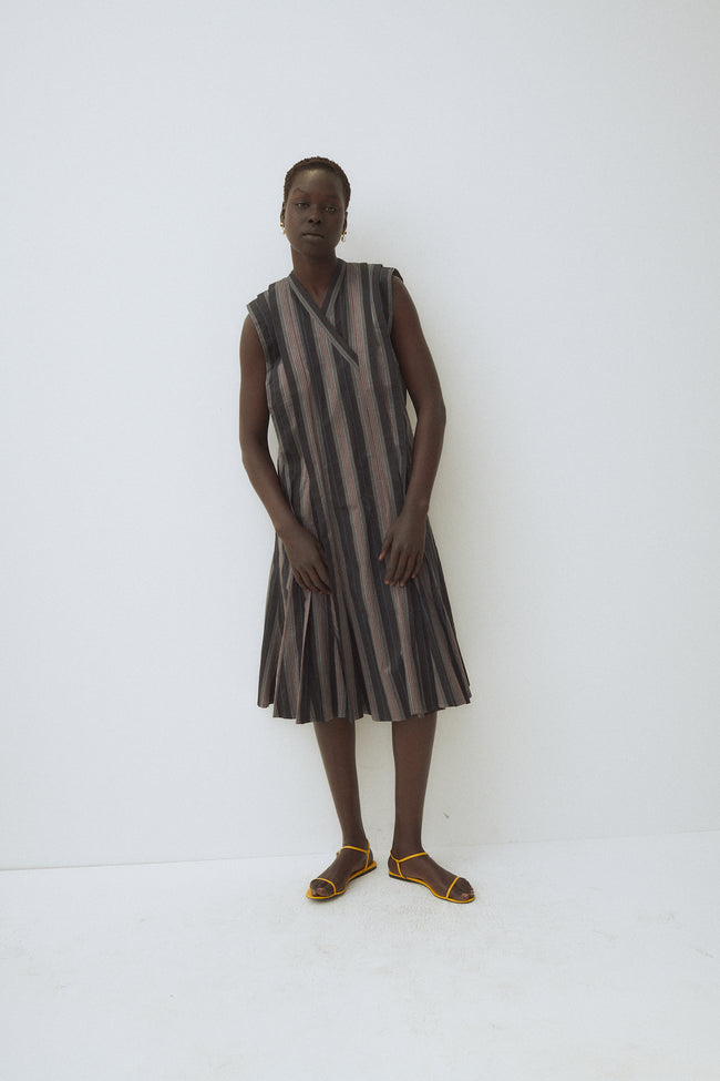 *Kenzo Cotton Stripe Dress - Desert Vintage