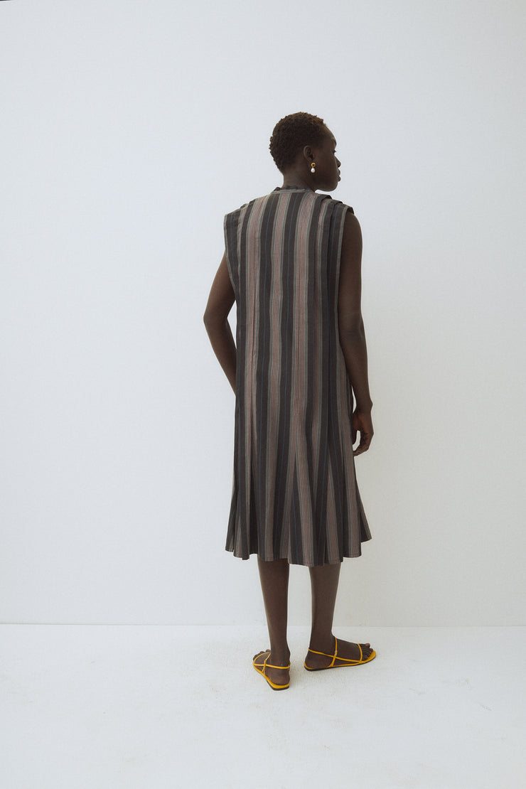 *Kenzo Cotton Stripe Dress - Desert Vintage