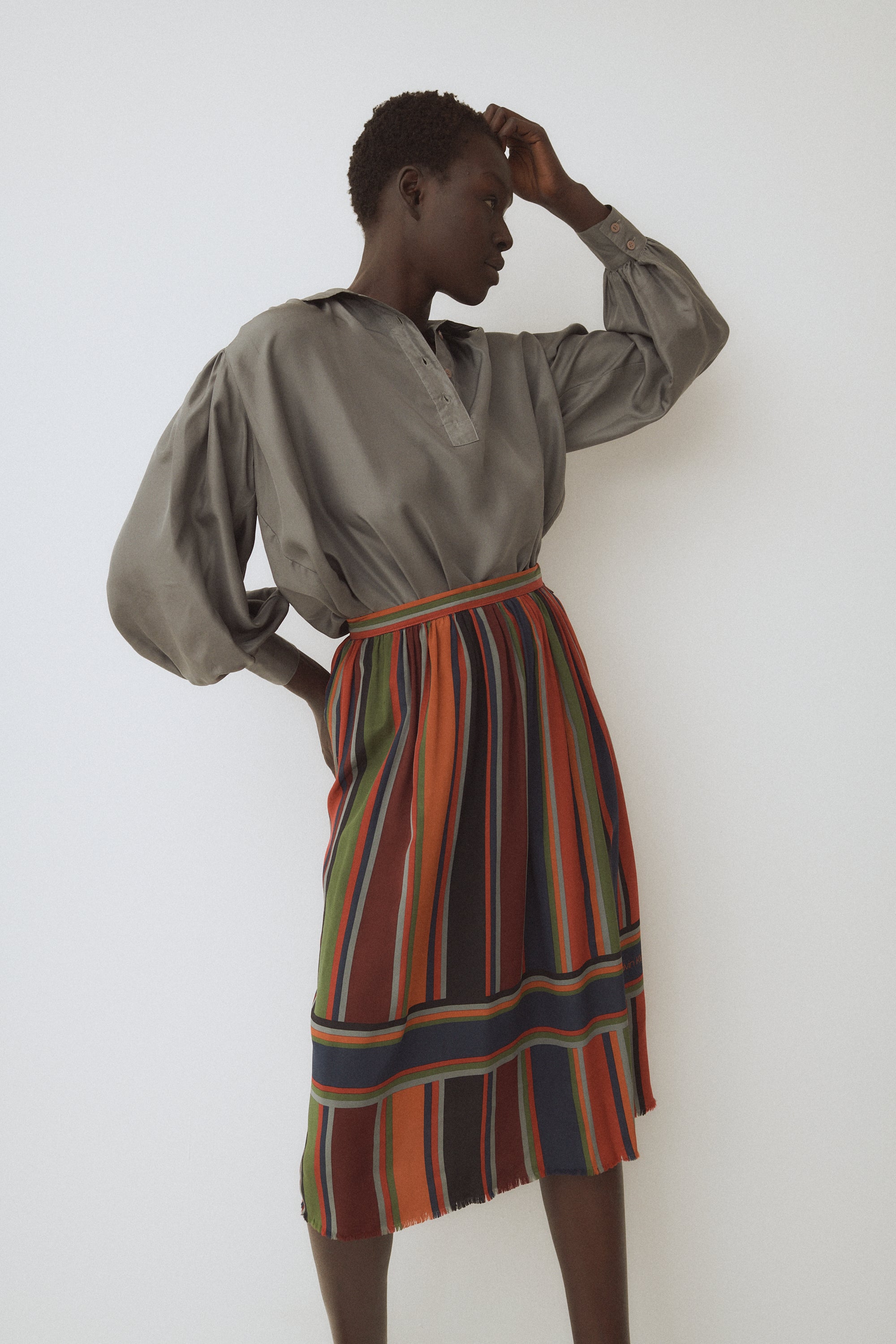 Vintage Calvin Klein Silk Skirt - Desert Vintage