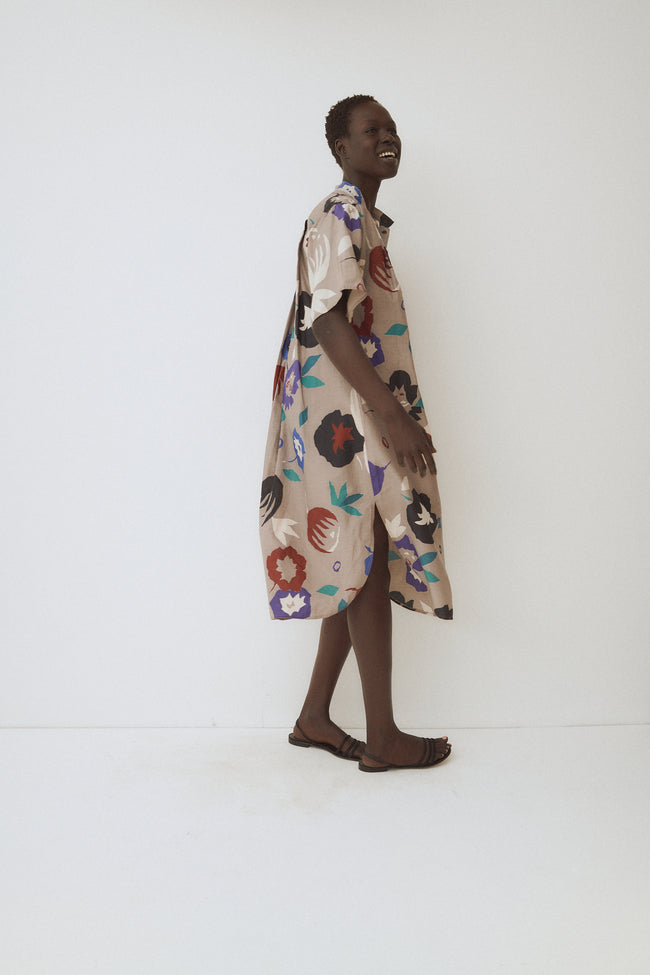 Gucci Floral Abstraction Cotton Dress - Desert Vintage
