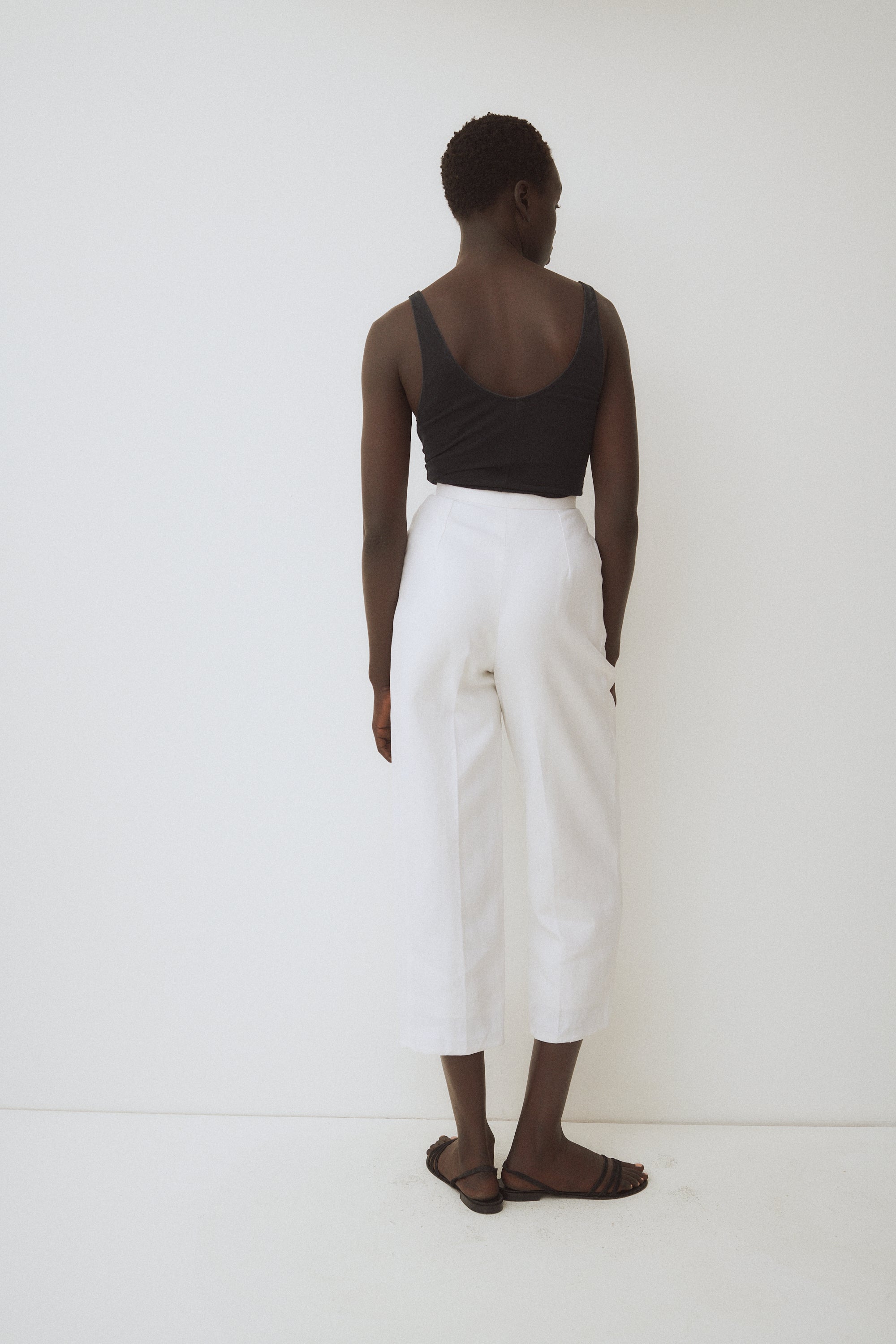 Beene White Linen Trousers - Desert Vintage