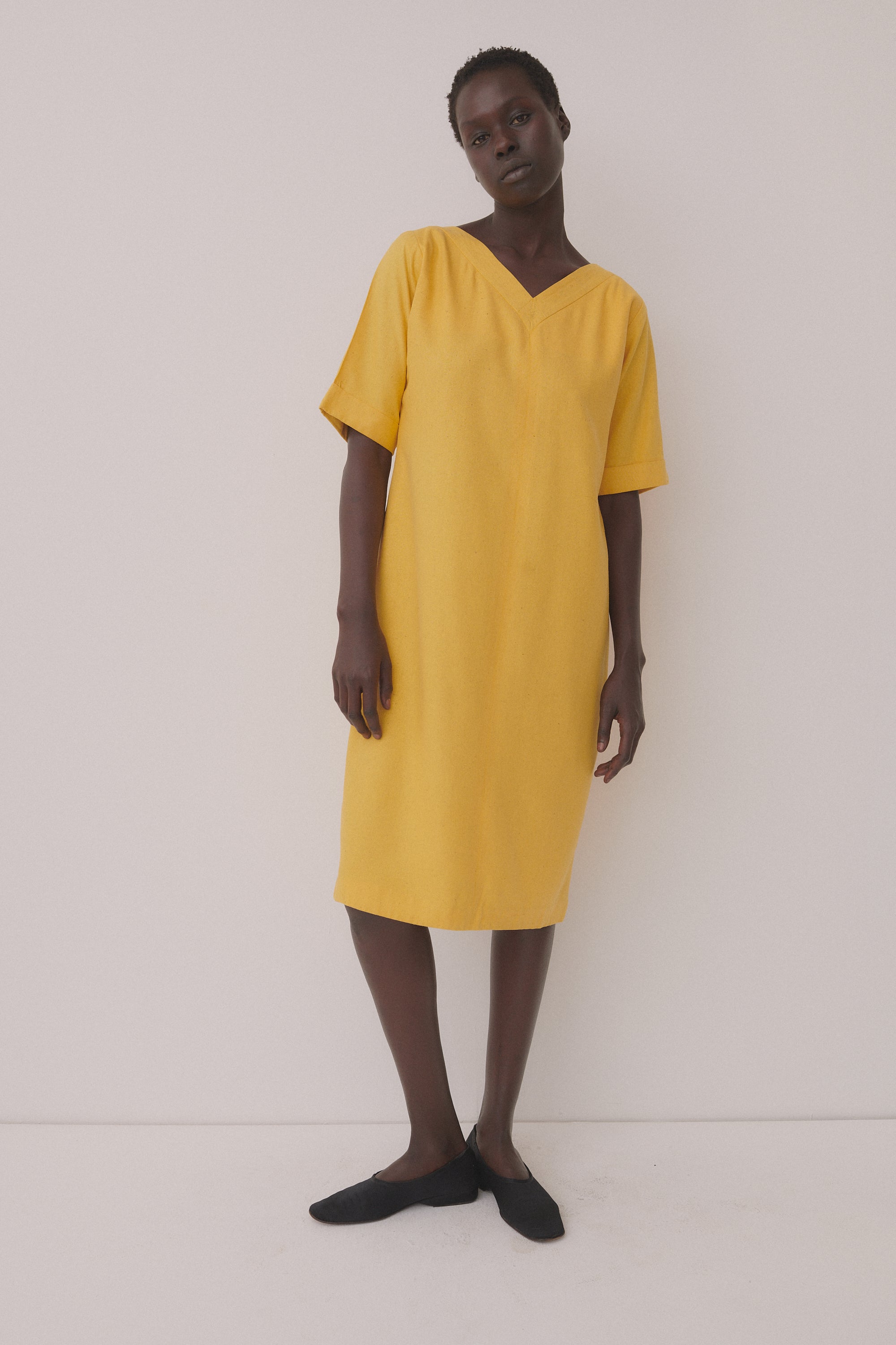 Ysl Marigold Raw Silk Dress - Desert Vintage