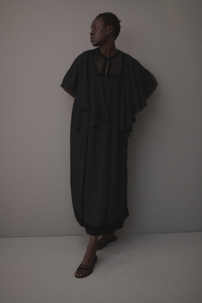 Jean Varon Black Caftan - Desert Vintage