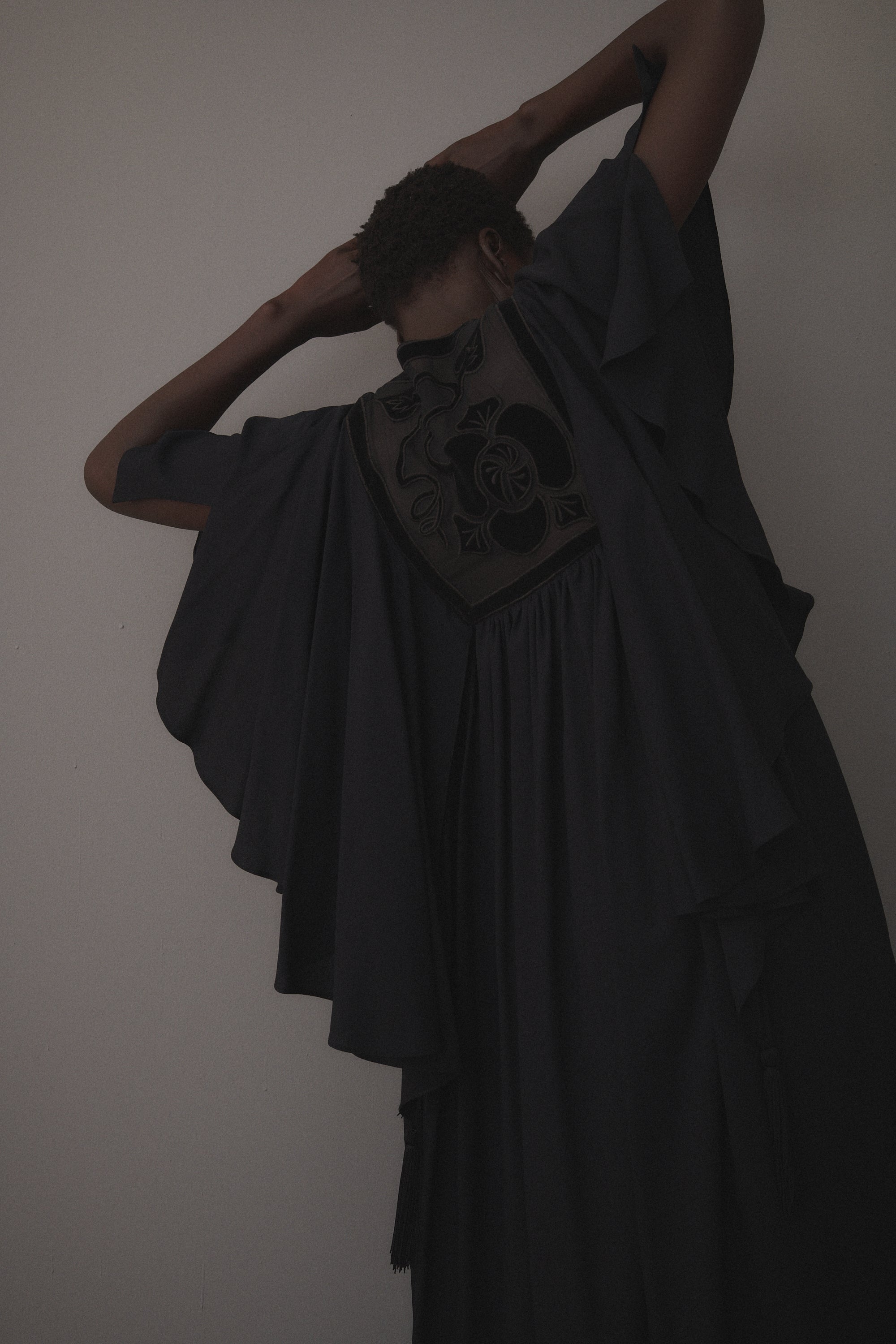 Jean Varon Black Caftan - Desert Vintage