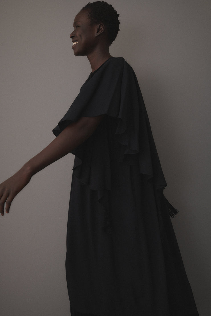 Jean Varon Black Caftan - Desert Vintage