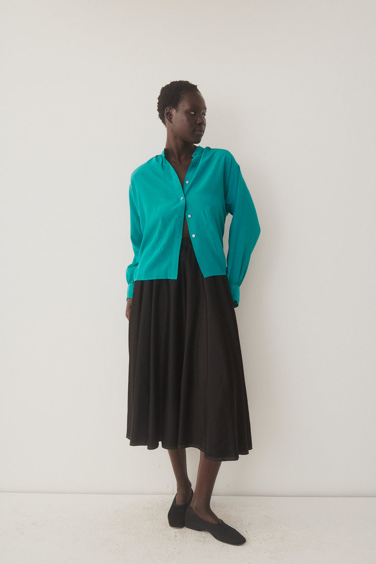 Ysl Black Silk Skirt - Desert Vintage