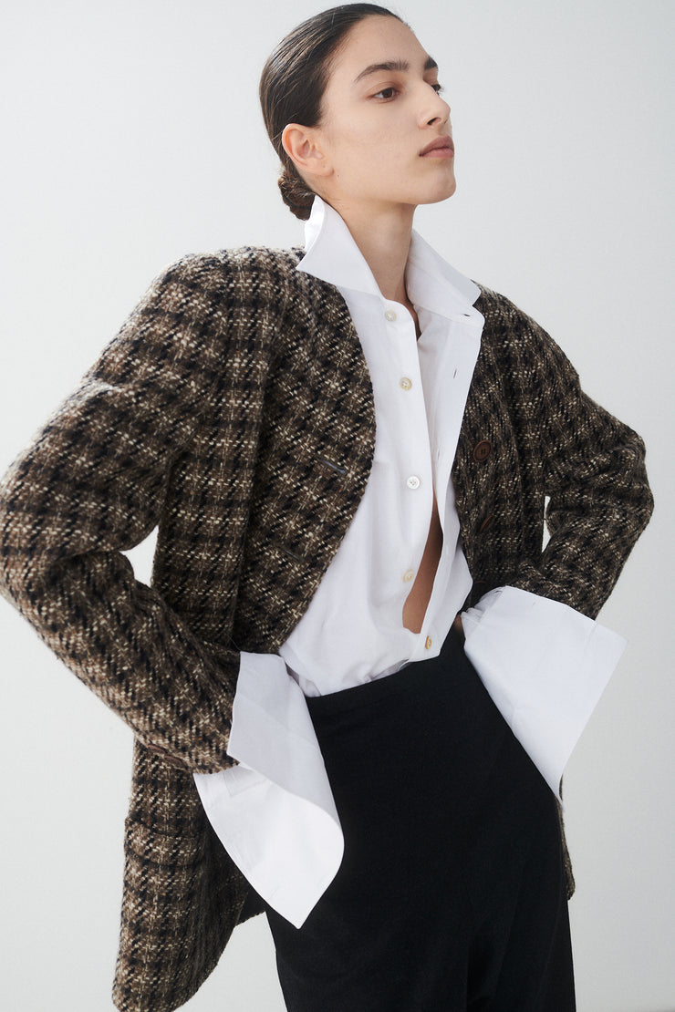 Krizia Wool Tweed Coat - Desert Vintage